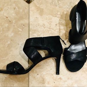 Stuart Weitzman Vintage Leather Strappy Heels